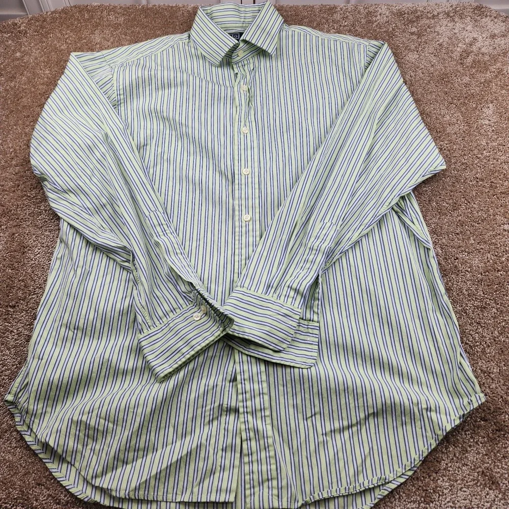 Polo Ralph Lauren Long Sleeve Button Shirt 16 1/2 34/35 Classic Fit Striped Pony